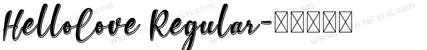HelloLove Regular字体转换